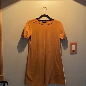 Plain mustard dress